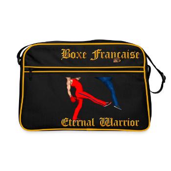 Savate Krieger - Retro Tasche - Schwarz/Gold - Vorne