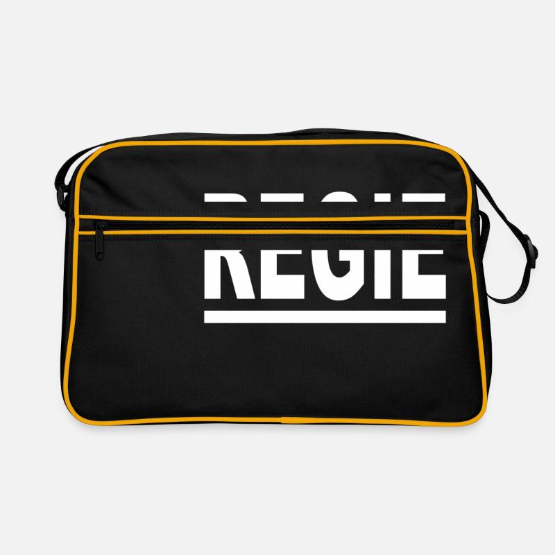 Le directeur sait - Sac Retro - noir/or