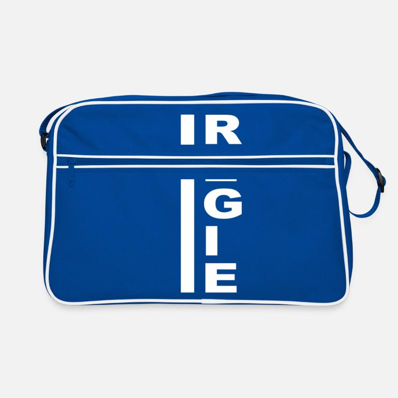 Directed vertically white Retro Bag