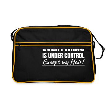 Bad Hair Messy Hair don’t care Messed up Hairstyle - Sac Retro - noir/or - Devant