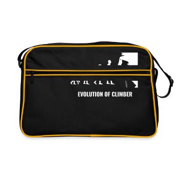 Escalade sport rock montagne nature évolution blanc - Sac Retro - noir/or - Devant
