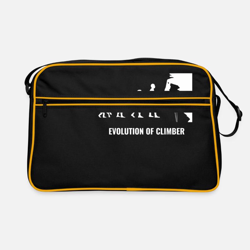 Climbing sport rock mountain nature evolution white Retro Bag