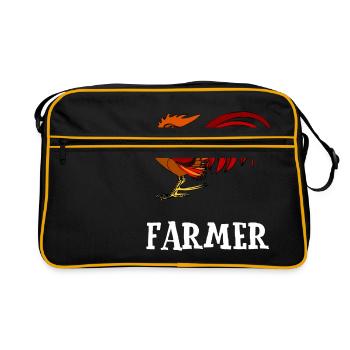 farm - Retro Bag - black/gold - Front
