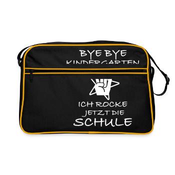 BYE BYE MATERNELLE - Sac Retro - noir/or - Devant