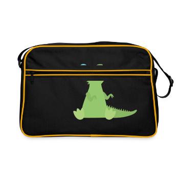T Rex Points d’interrogation - Sac Retro - noir/or - Devant