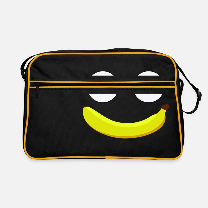 Die Banane - Retro Tasche - Schwarz/Gold