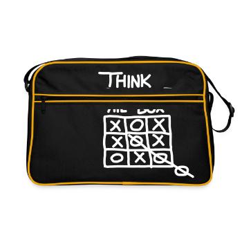 Think Outside the Box - Retro Tasche - Schwarz/Gold - Vorne