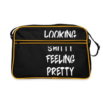 Say funny sayings - Retro Bag - black/gold - Front