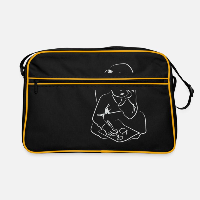 Zeichnen Kind Kunst Geschenkidee Künstler Malerei Retro Tasche