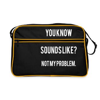 Sarcasm sayings - Retro Bag - black/gold - Front