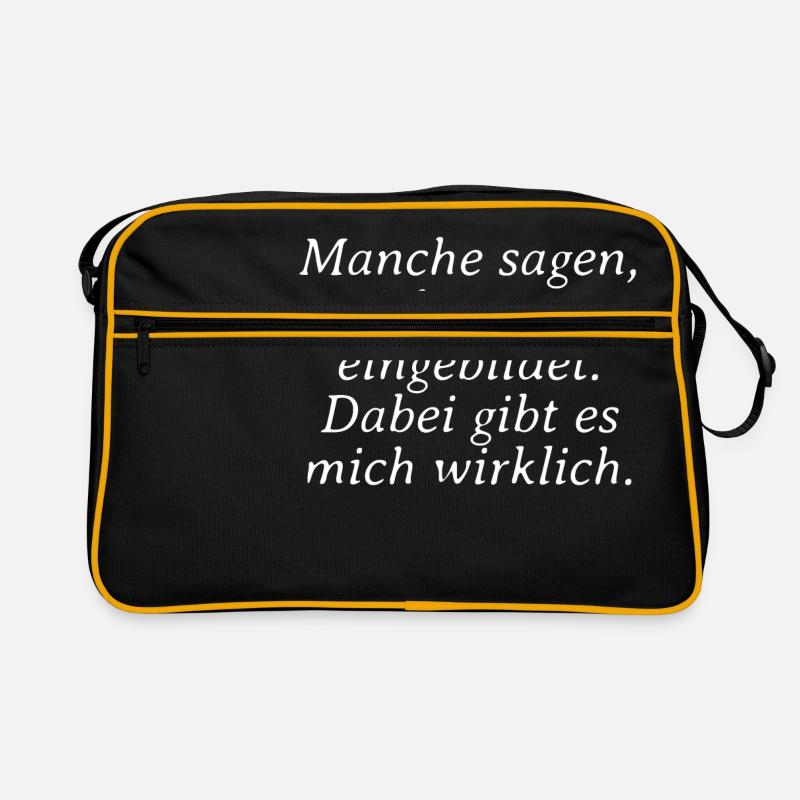 Manche sagen ich wäre eingebildet dabei gibt es Retro Tasche
