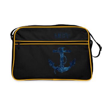 Anchor Moin blue - Retro Bag - black/gold - Front
