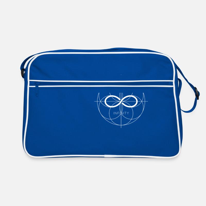 Unendlichkeit unendlich Symbole Symbolik Infinity Retro Tasche