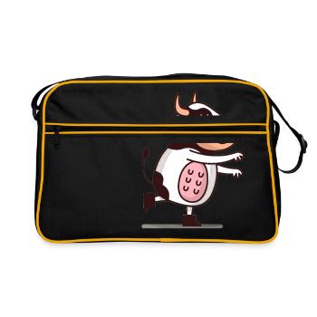 Vaches vache - Sac Retro - noir/or - Devant