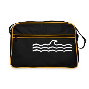 waves - Retro Bag - black/gold - Front