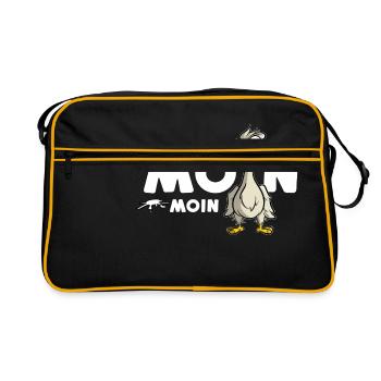 Moin Moin Mer du Nord - Sac Retro - noir/or - Devant