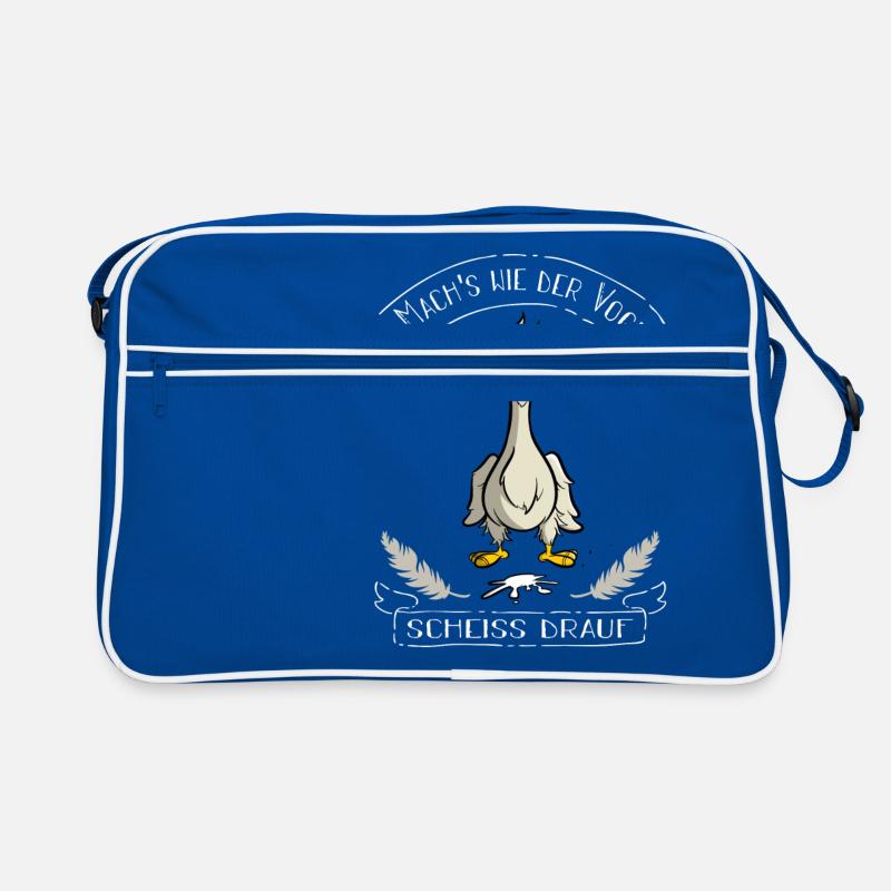 Faites comme l'oiseau - la merde dessus Sac Retro