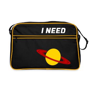 space - Retro Bag - black/gold - Front