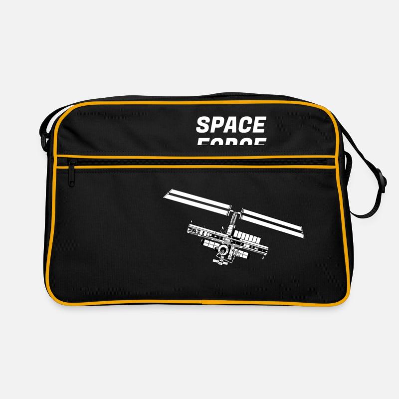 Space astronaut satellite universe universe Retro Bag