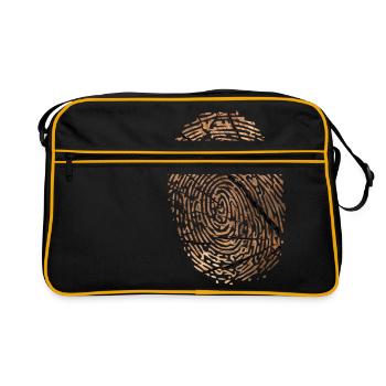 Fingerprint wood - Retro Bag - black/gold - Front