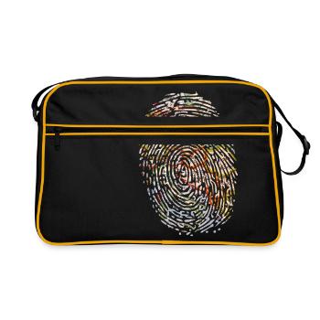 Fingerprint map - Retro Bag - black/gold - Front