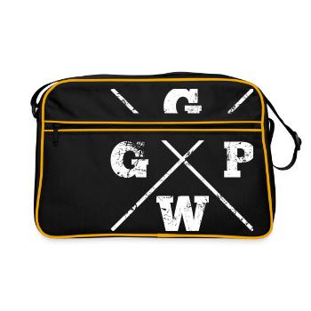 GG WP | Cooles Gaming/ Gamer Design - Sac Retro - noir/or - Devant