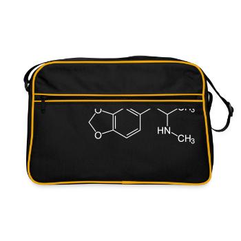 MDMA Molecule - Retro Bag - black/gold - Front