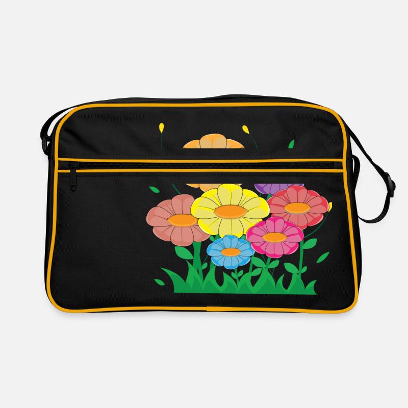 prairie fleur Sac Retro