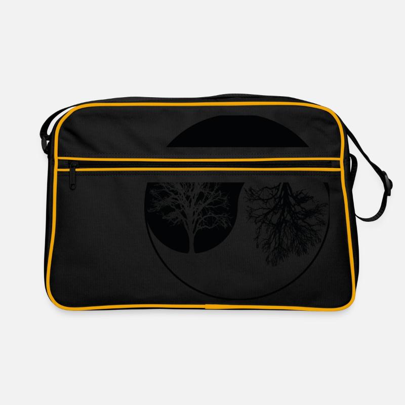 Ying-Yang-Baum Retro Tasche