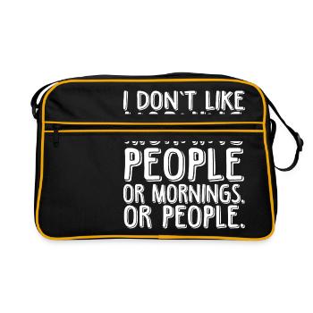 sarcasm - Retro Bag - black/gold - Front