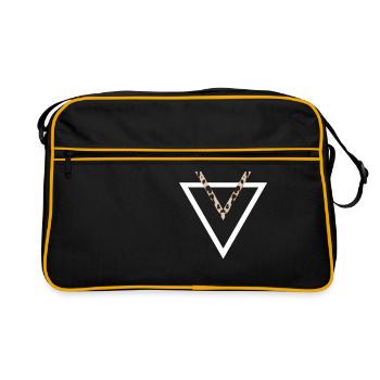 Triangles Scandinavian in Leopard optics - Retro Bag - black/gold - Front