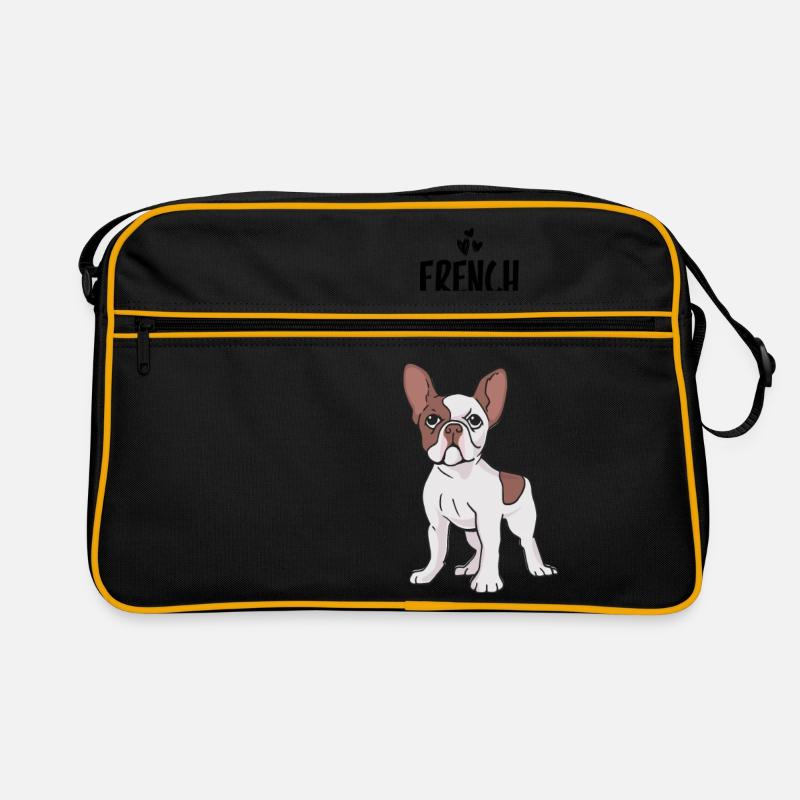 Bouledogue français - Sac Retro - noir/or