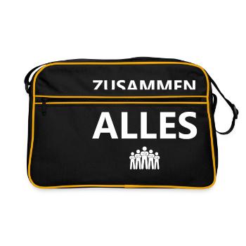 Together we can do anything - Retro Bag - black/gold - Front