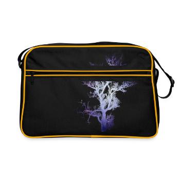 Space Baum - Retro Tasche - Schwarz/Gold - Vorne