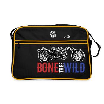 Squelette - Sac Retro - noir/or - Devant