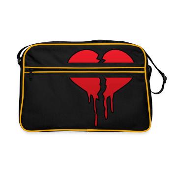 Le coeur brisé de - Sac Retro - noir/or - Devant