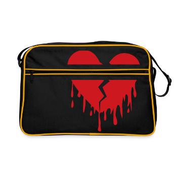 Le coeur brisé de - Sac Retro - noir/or - Devant