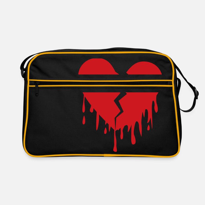 Broken heart de Retro Tasche
