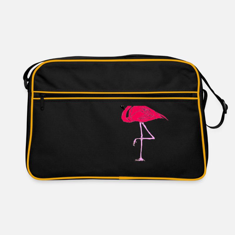 Pink Flamingo Retro Tasche