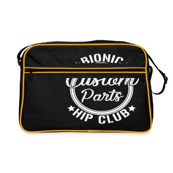 Hip Joint Surgery, Hip Prosthesis, Hip Op - Retro Bag - black/gold - Front
