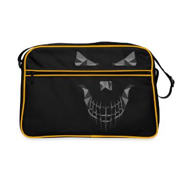 Skull geometric - Retro Bag - black/gold - Front
