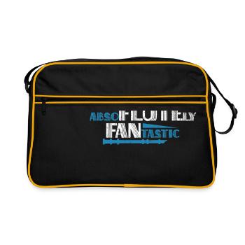 Flûte à bec flûte cadeau drôle - Sac Retro - noir/or - Devant