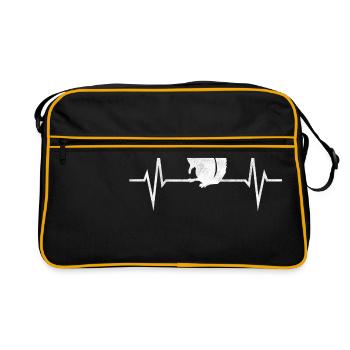 Squirrel Pulse Rodent Rodent Sweet Gift - Retro Bag - black/gold - Front