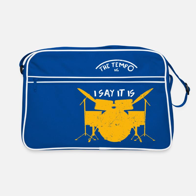 Cadeau de batterie tambour batteur Sac Retro