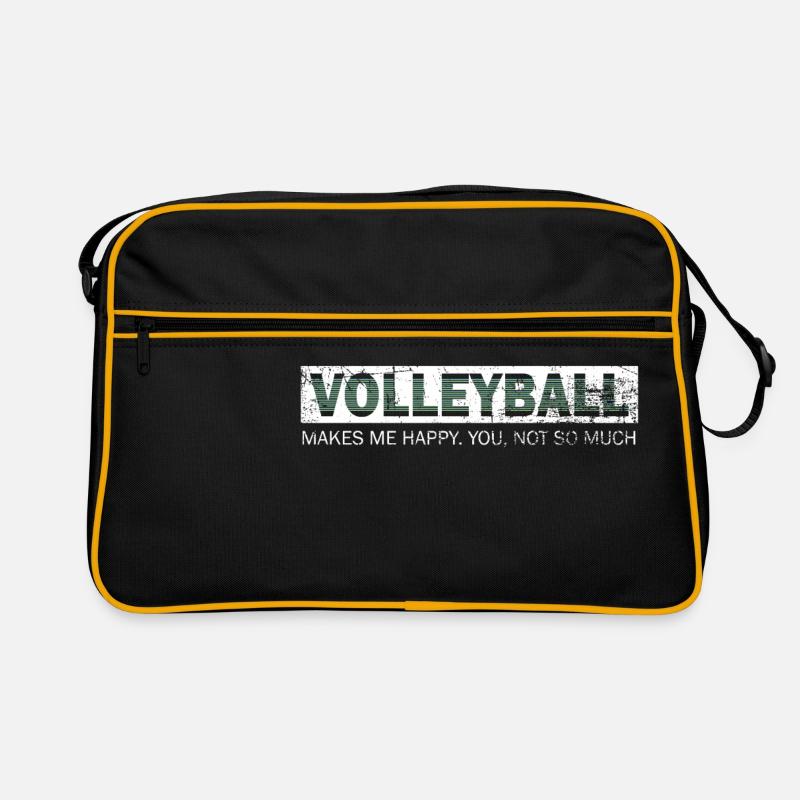 Volleyball player attacker ball gift Retro Bag
