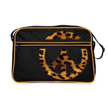 Peace my love - Retro Bag - black/gold - Front