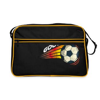 Striker football club team team gift - Retro Bag - black/gold - Front