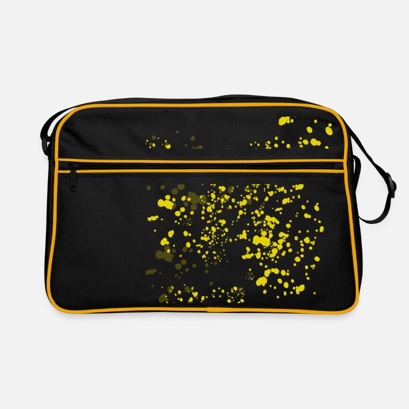 Jaune éclaboussures de couleur Sac Retro