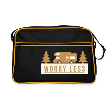 Camper Camping Camper Camping Gift - Retro Bag - black/gold - Front