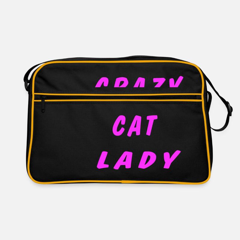 Crazy Cat Lady Retro Tasche